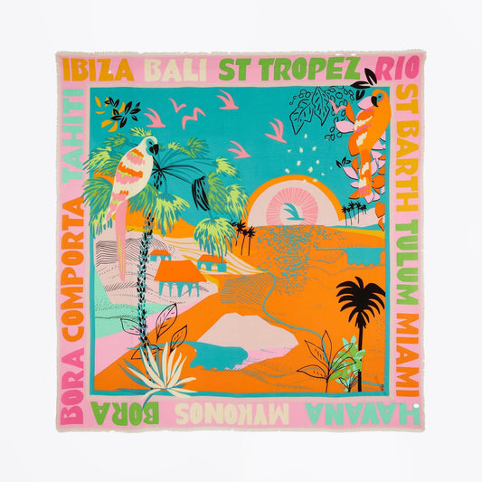 - Vacanze Big Scarf - Orange