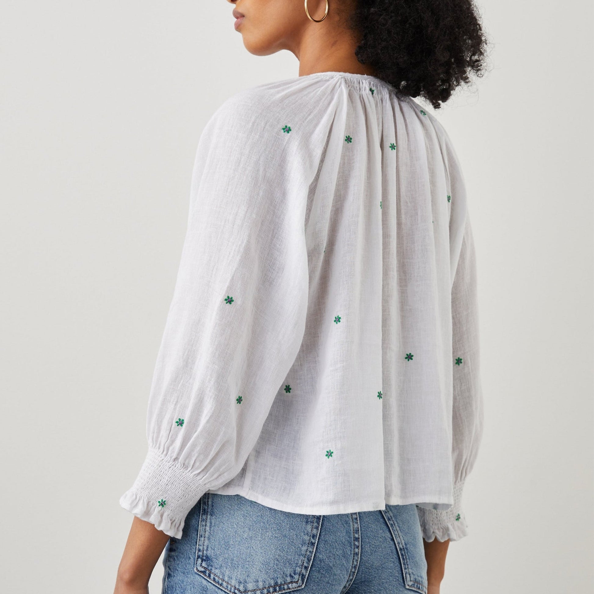 Rails Mariah Top - Green Daisy