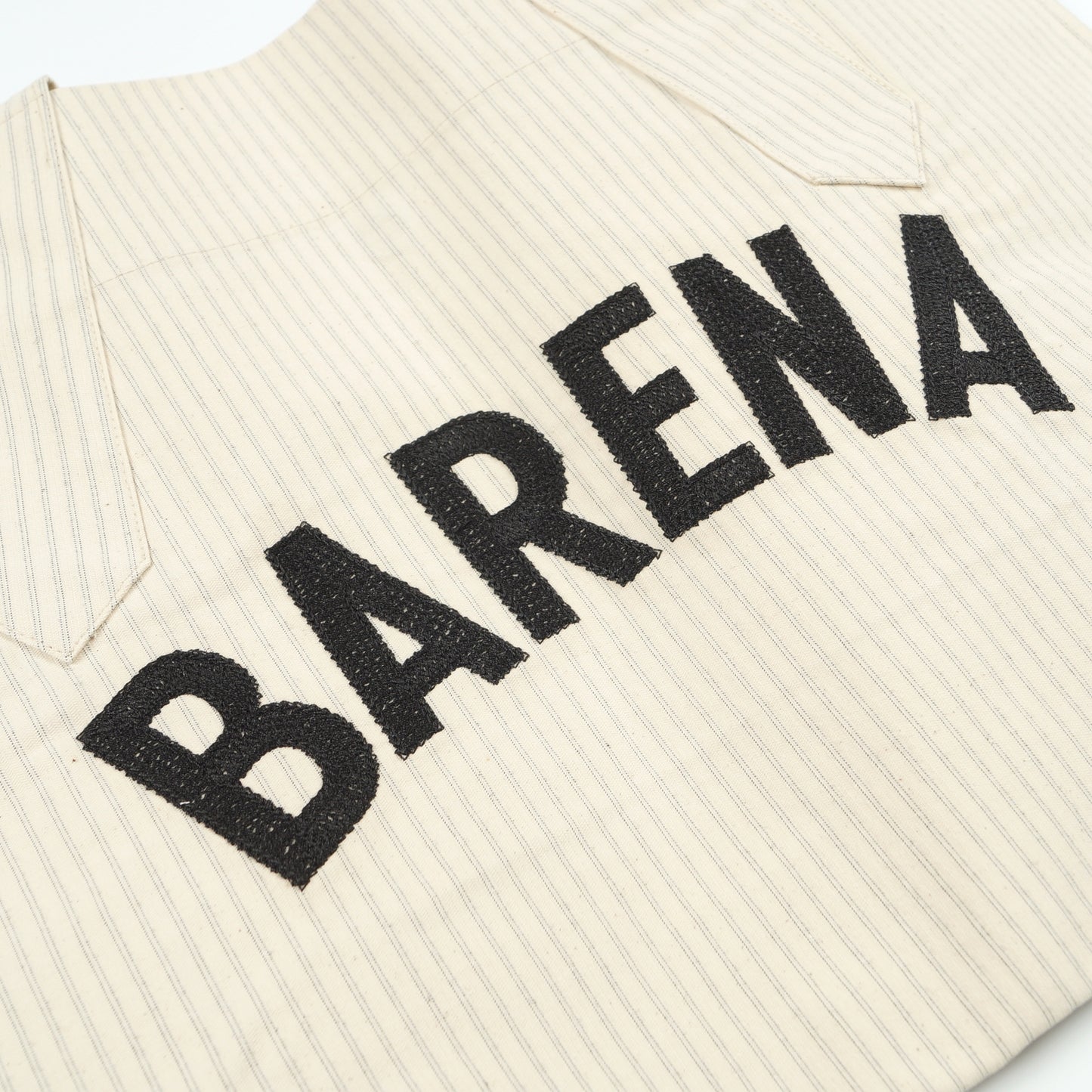 - Stripe Tote Bag - Beige