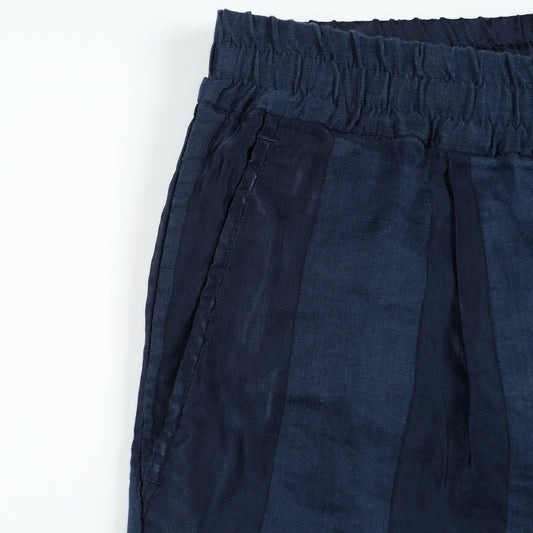 - Self Stripe Pants - Navy