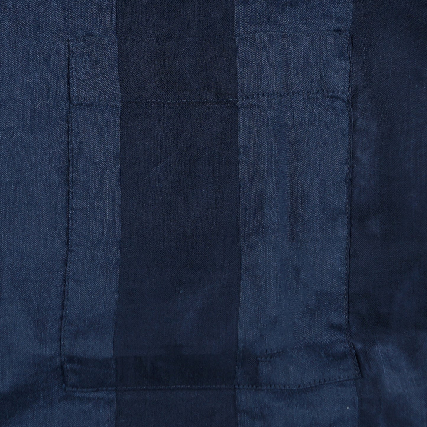 - Self Stripe Short Sleeve Shirt - Navy