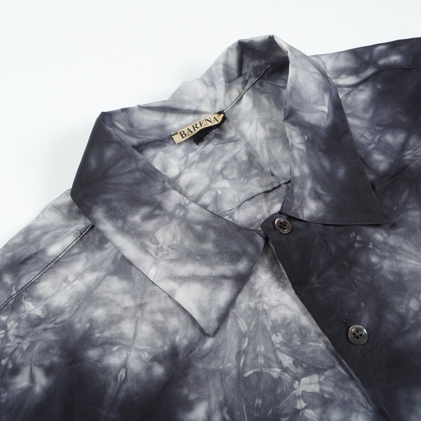 - Tye Dye Short Sleeve Shirt - Navy