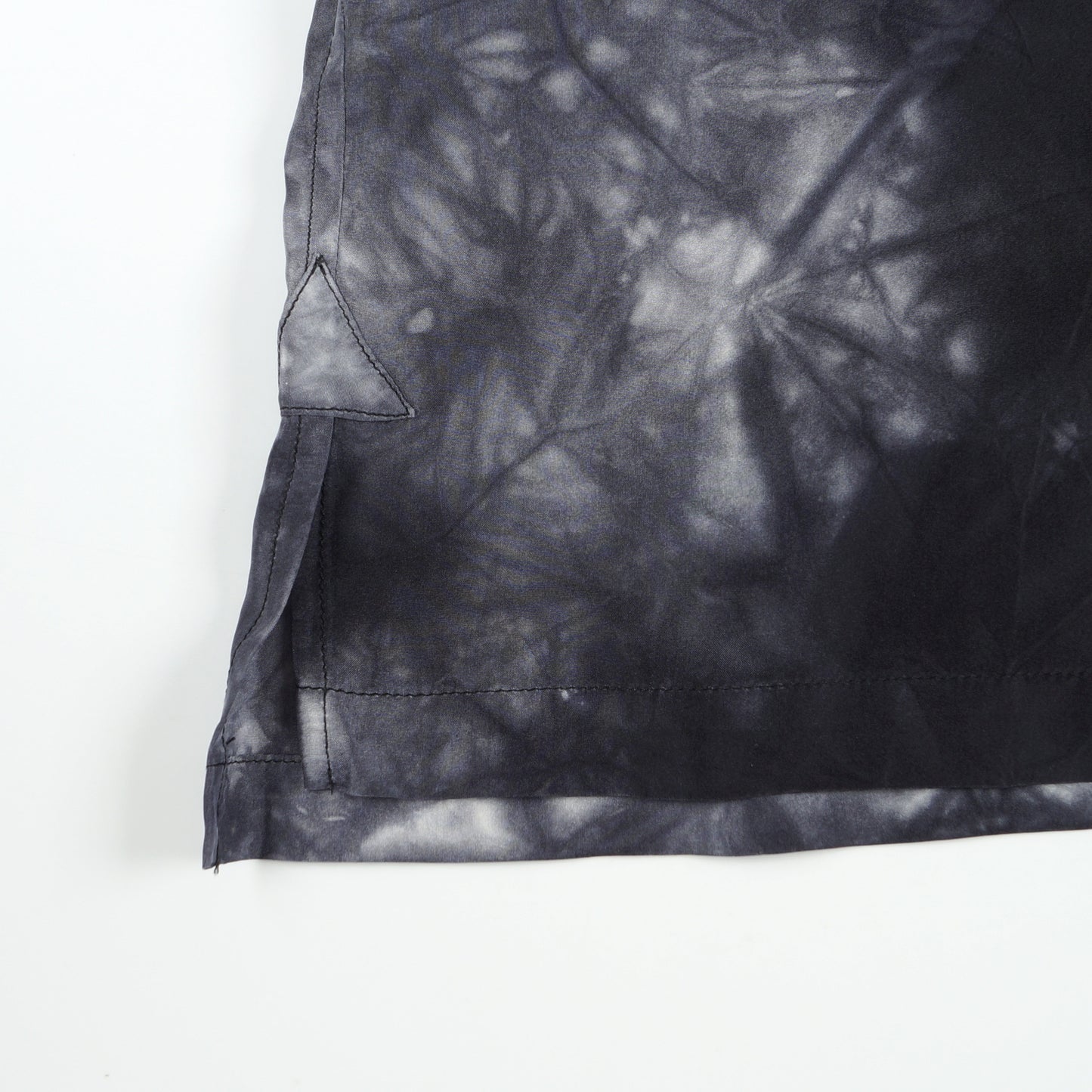 - Tye Dye Short Sleeve Shirt - Navy