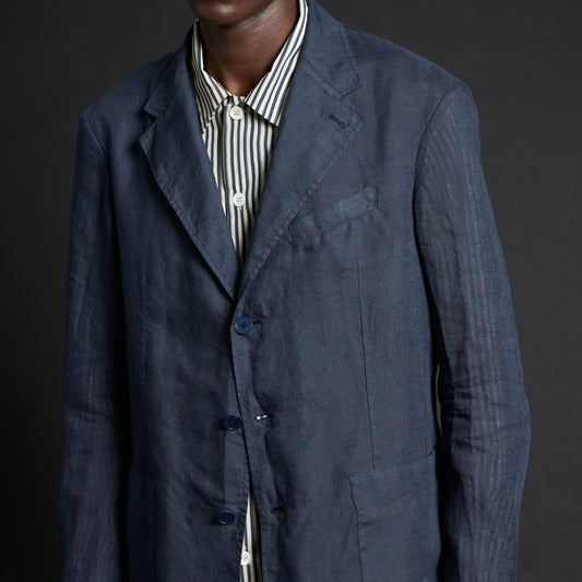 - Rizzo Linen Jacket - Navy