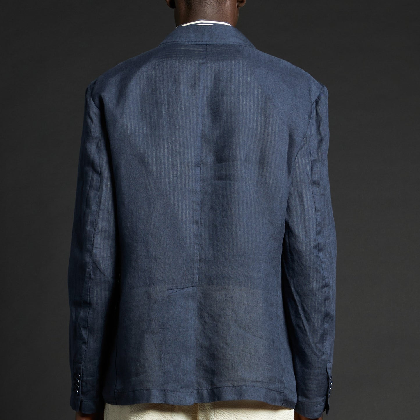 - Rizzo Linen Jacket - Navy