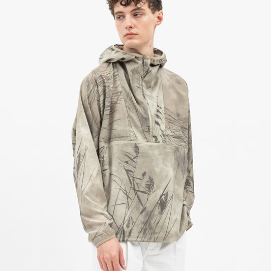 - Herluf Light Print Popover Jacket - Light Khaki
