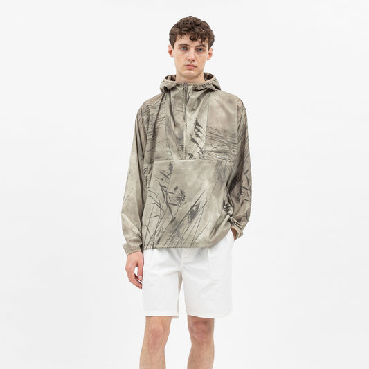 - Herluf Light Print Popover Jacket - Light Khaki