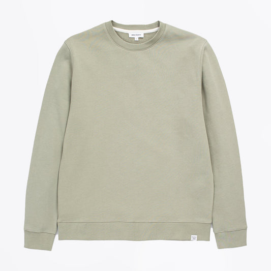 - Vagn Classic Crew Neck Sweater - Sunwashed Green