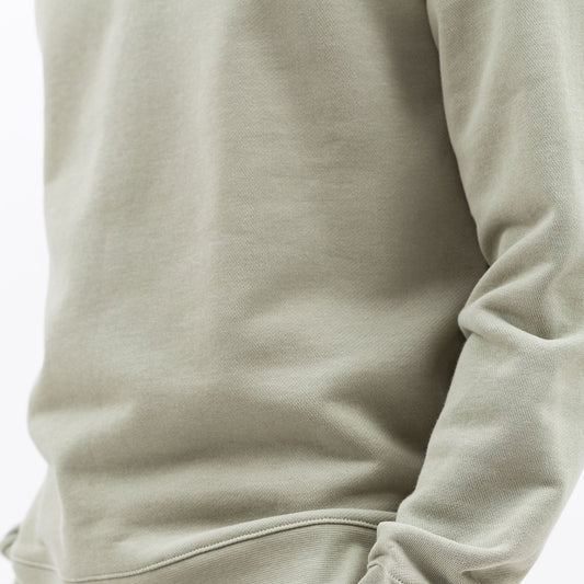 - Vagn Classic Crew Neck Sweater - Sunwashed Green
