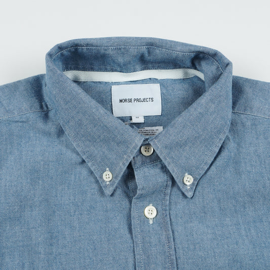 - Algot Chambray Shirt - Indigo
