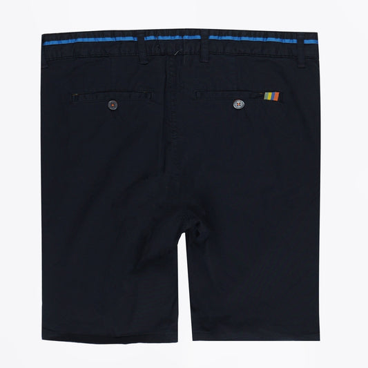 - Peached Twill Shorts - Navy