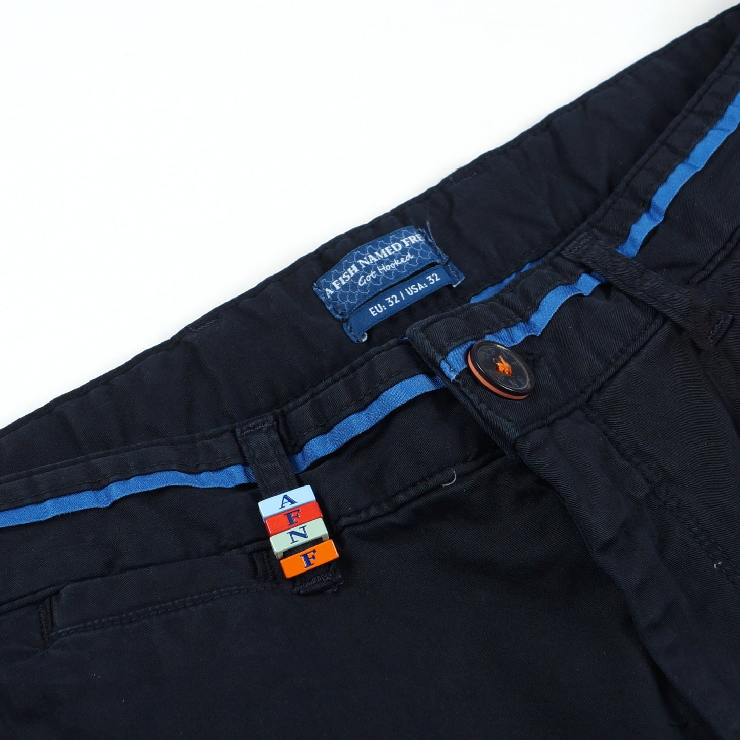 - Peached Twill Shorts - Navy