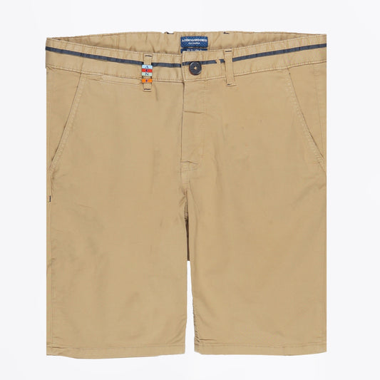 - Peached Twill Shorts - Sand