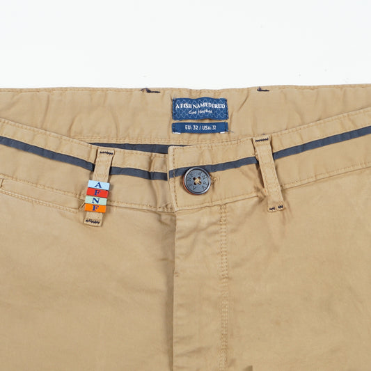 - Peached Twill Shorts - Sand