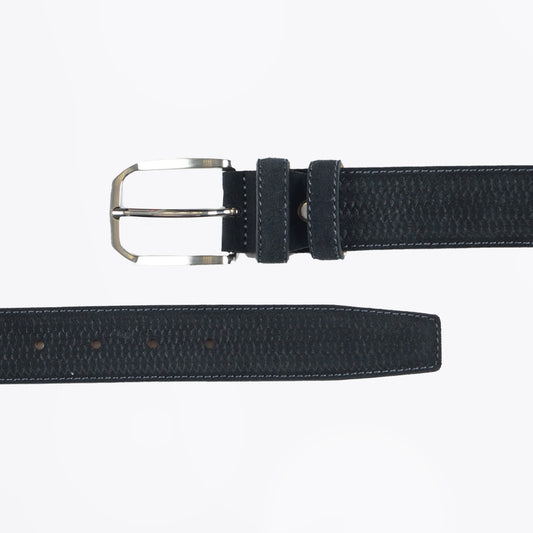 Hagler 35MM Textured Suede Belt - Midnight