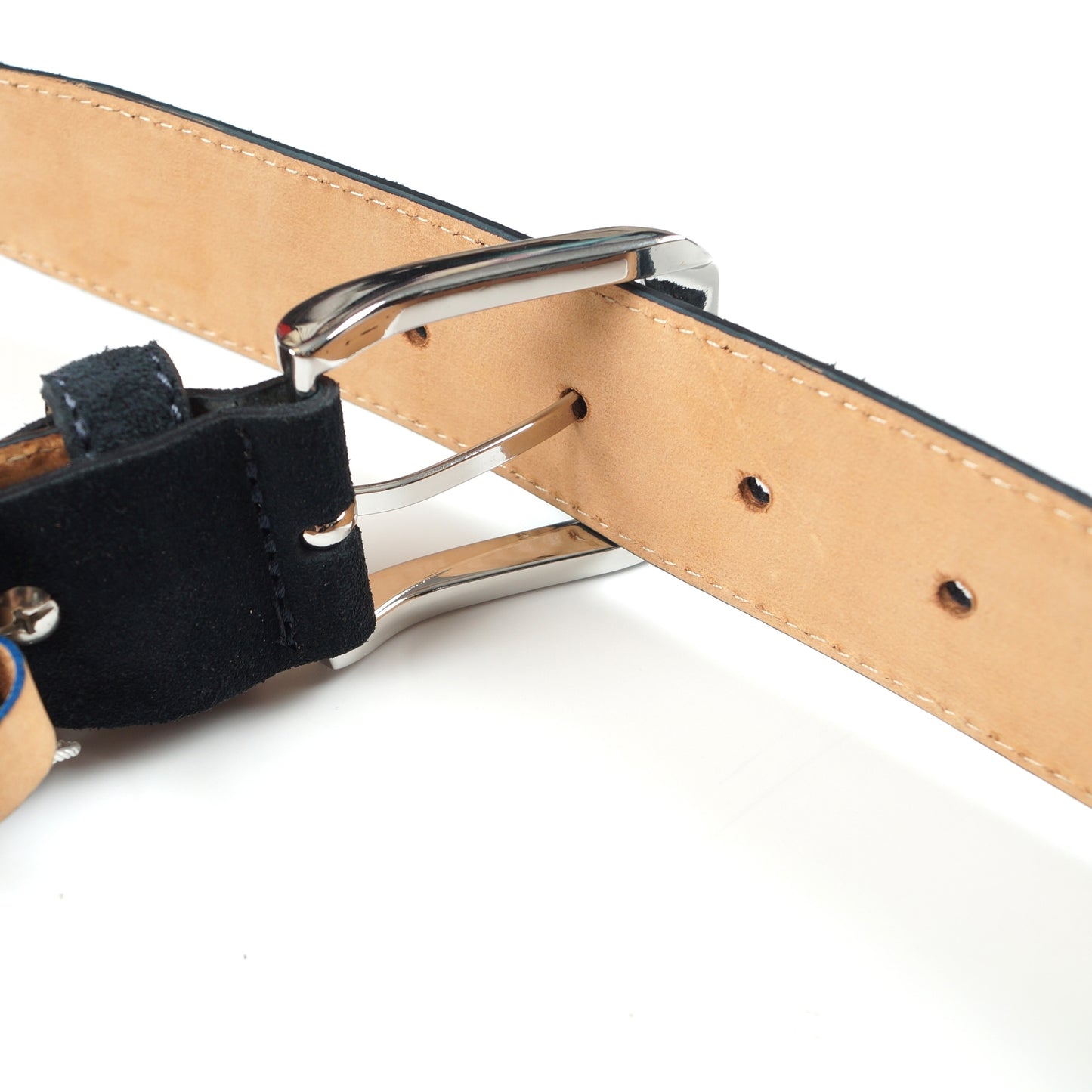 Hagler 35MM Textured Suede Belt - Midnight