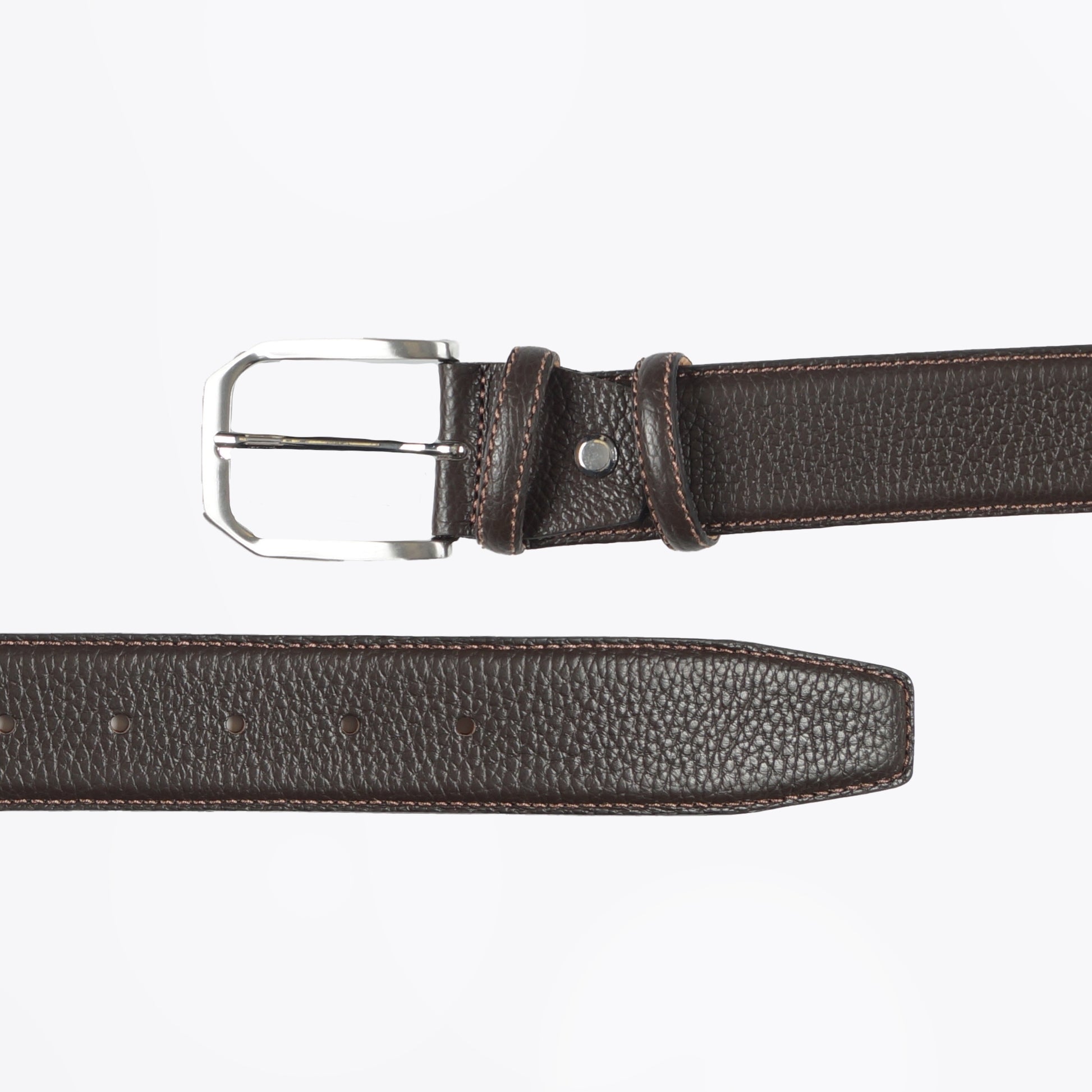 Huxley Johnson 40MM Mottled Textured Belt - Brown