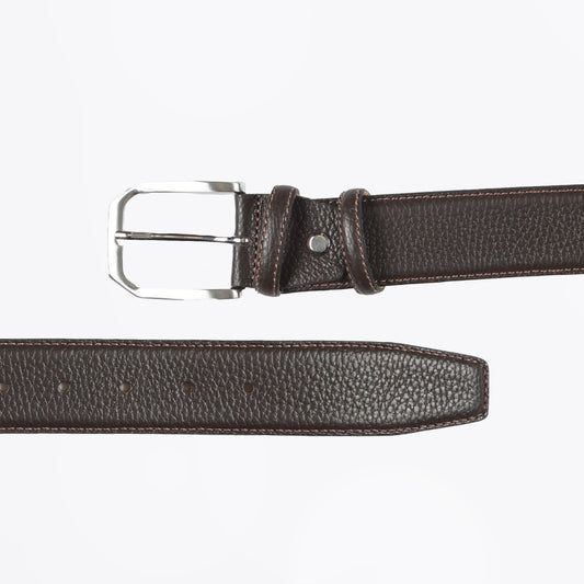 Johnson 40MM Mottled Textured Belt - Brown