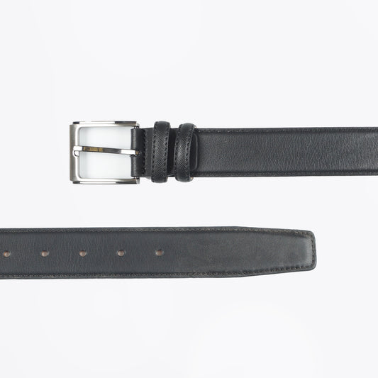 - Johnson 40MM Mottled Textured Belt - Black