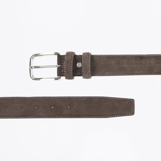 - Palmer 35MM Suede Belt - Brown