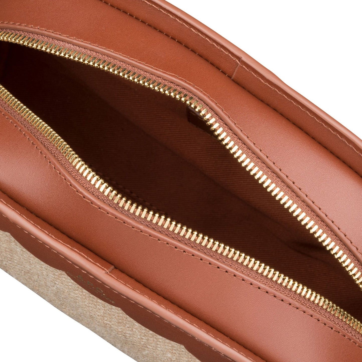 - Demi-Lune Crossbody Bag - Nut Brown