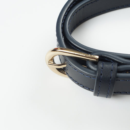 - Demi-Lune Mini Crossbody Bag - Navy