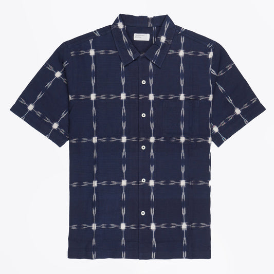 - Road Indian Ikat Shirt - Indigo