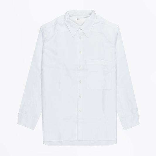 - Square Pocket Bacca Waffle Shirt - White