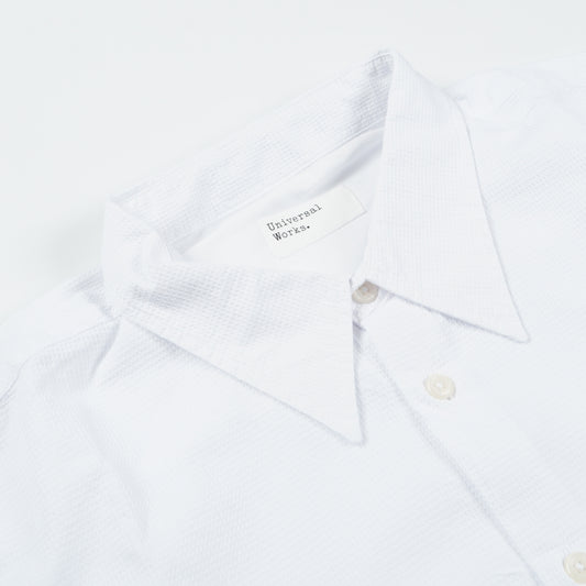 - Square Pocket Bacca Waffle Shirt - White
