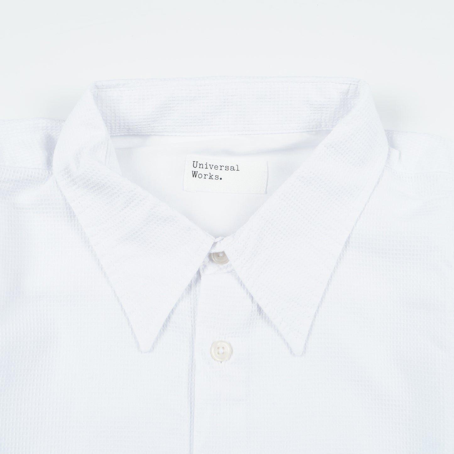 - Square Pocket Bacca Waffle Shirt - White