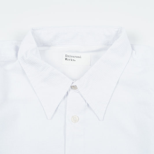 - Square Pocket Bacca Waffle Shirt - White