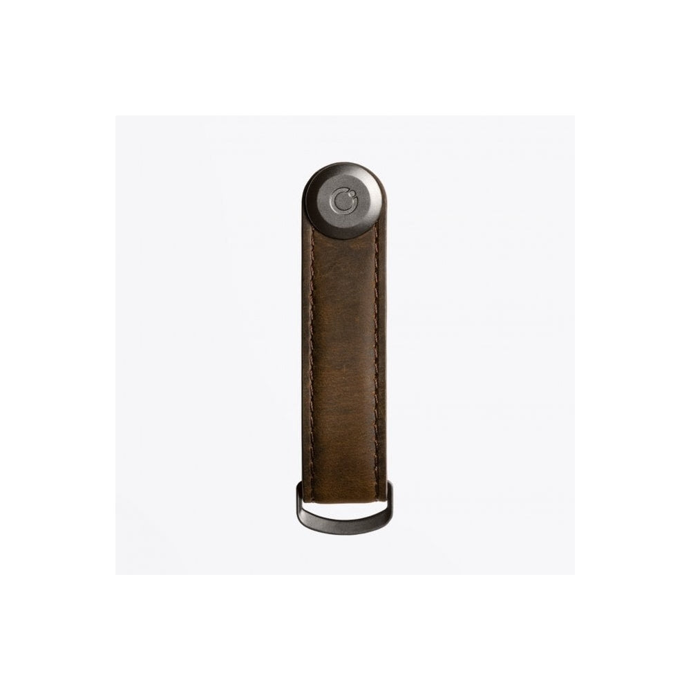 Orbitkey Leather Key Organiser - Oak Brown