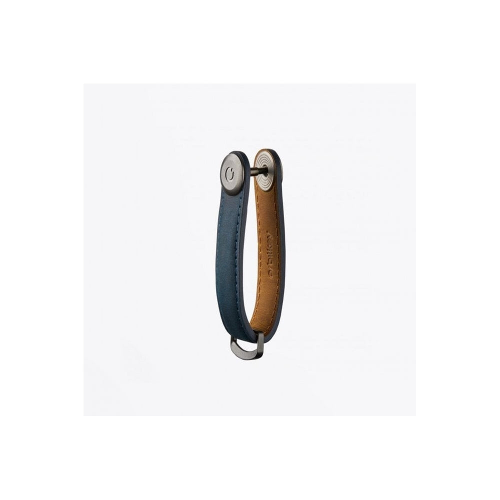 Leather Key Organiser - Marine Blue