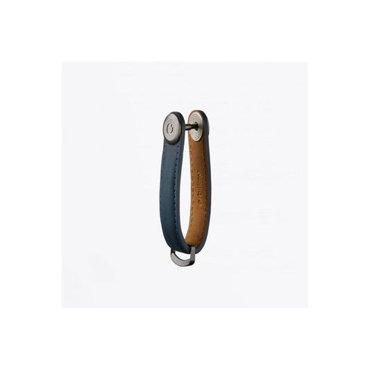 Leather Key Organiser - Marine Blue