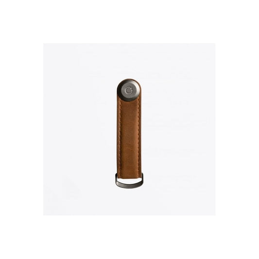 Leather Key Organiser - Oak Brown