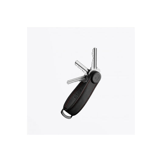 - Smooth Leather Key Organiser - Black