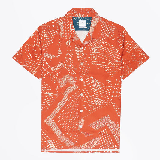 - Bandana print casual fit shirt - Red