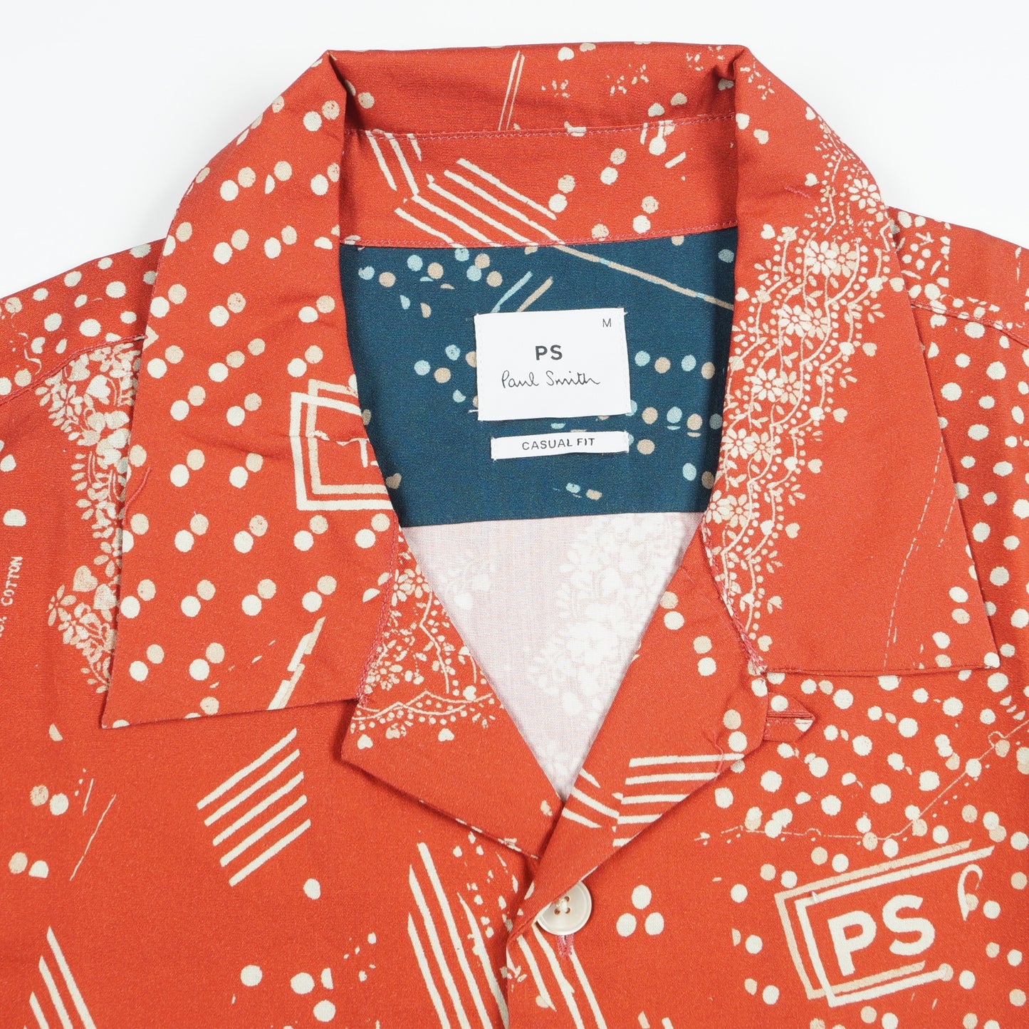 - Bandana print casual fit shirt - Red