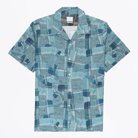 - Casual fit printed shirt - Inky blue
