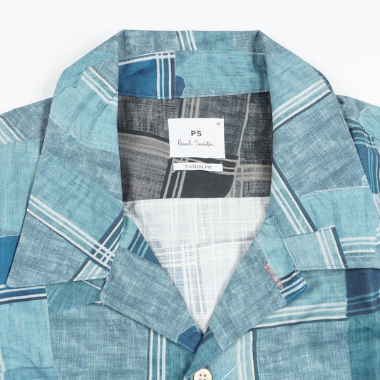 - Casual fit printed shirt - Inky blue