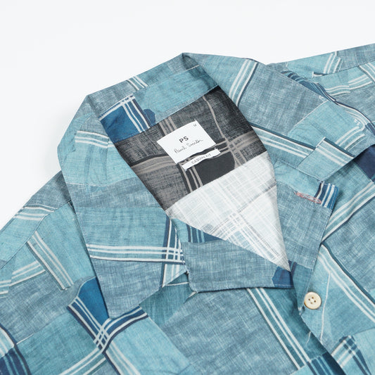 - Casual fit printed shirt - Inky blue