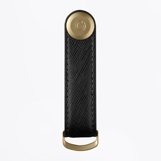- Saffiano Leather Key Organiser - Liquorice Black