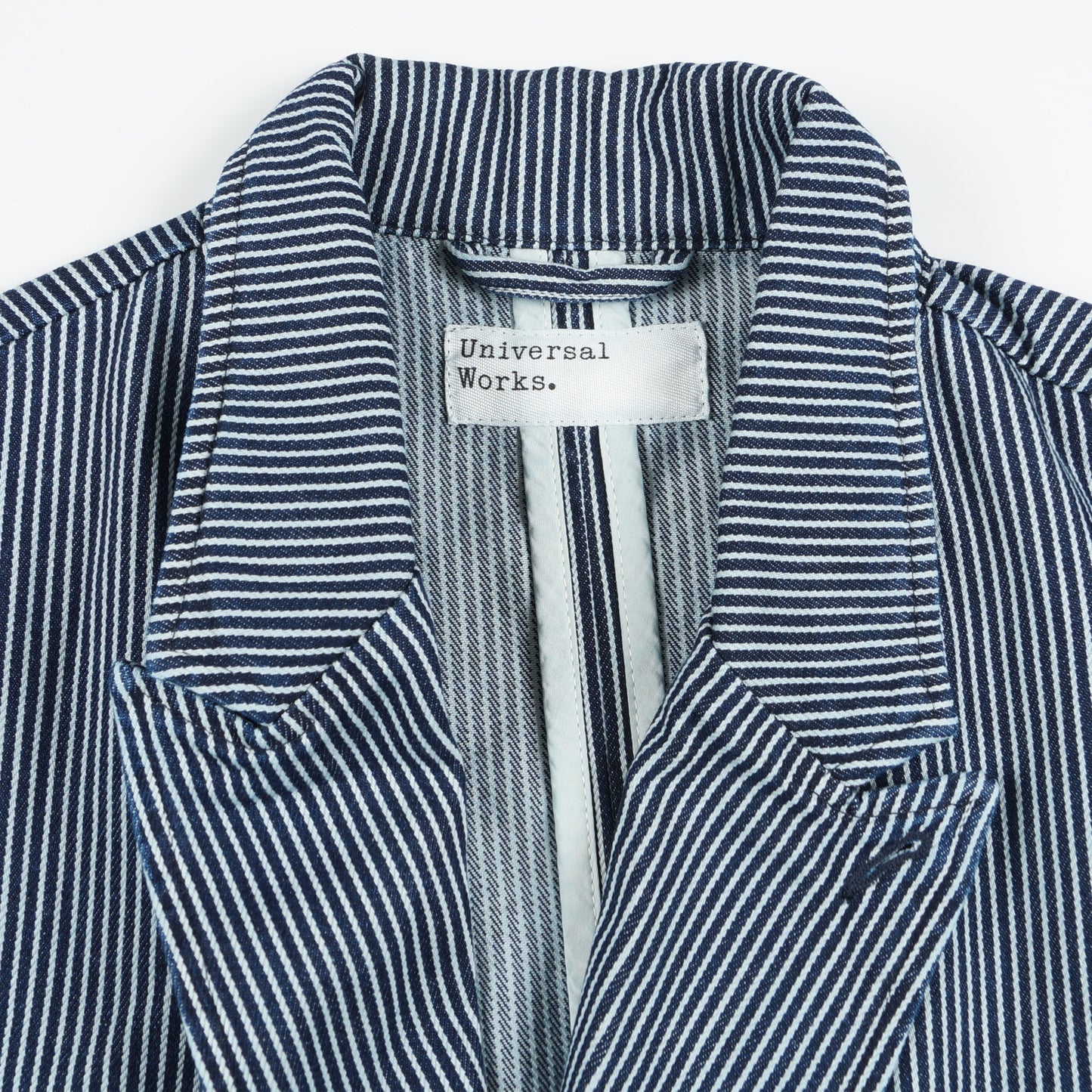 - Manor Hickory Striped Jacket - Indigo