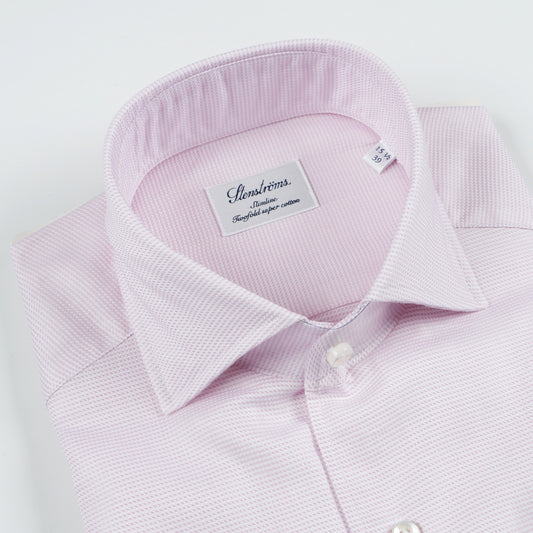 - Slimline Jacquard Shiller Shirt - Pink