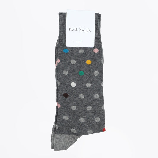 - Caleb Spot Socks - Slate