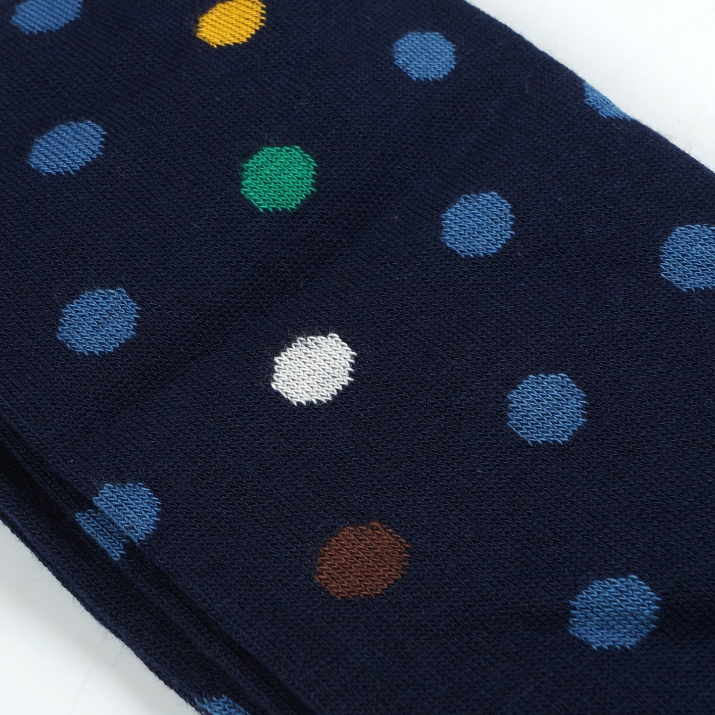 - Caleb Spot Socks - Navy