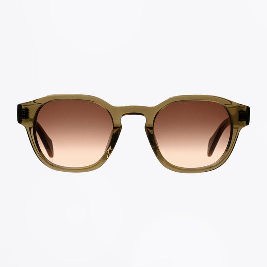- Allday Sunglasses - Olive Green Graduated Brown