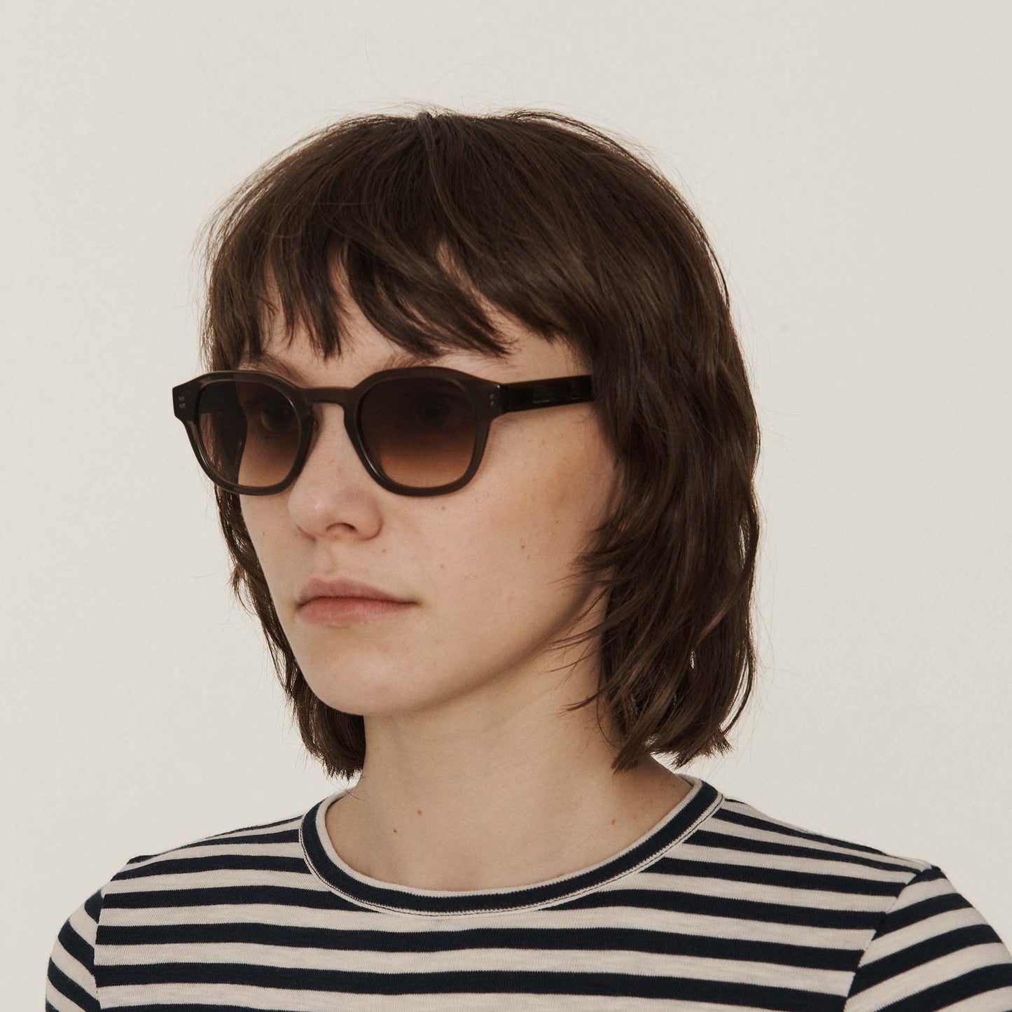 - Allday Sunglasses - Olive Green Graduated Brown