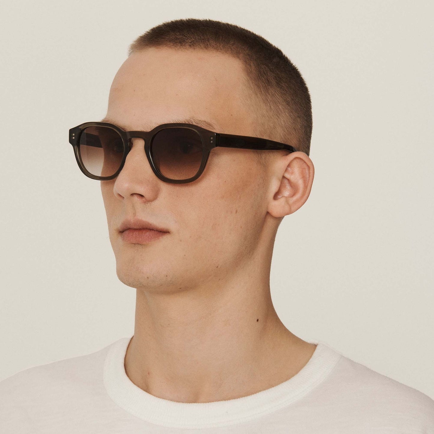 - Allday Sunglasses - Olive Green Graduated Brown