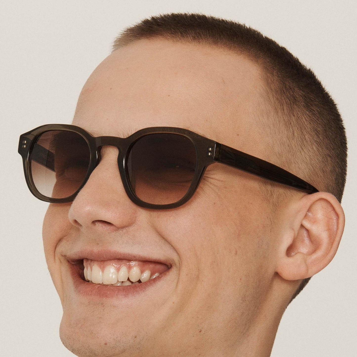 - Allday Sunglasses - Olive Green Graduated Brown